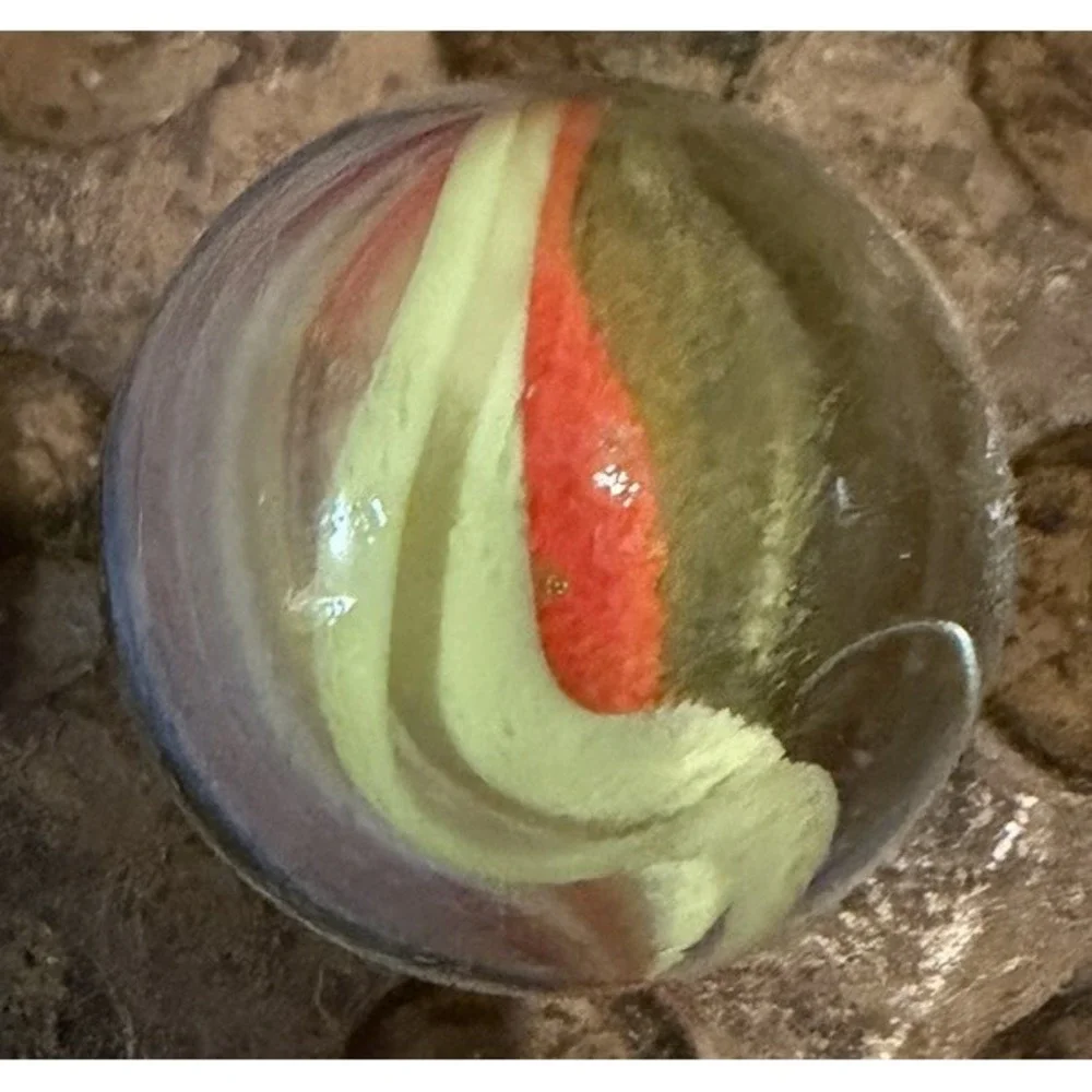 Antique German Handmade Swirl Marble 27mm(1.07